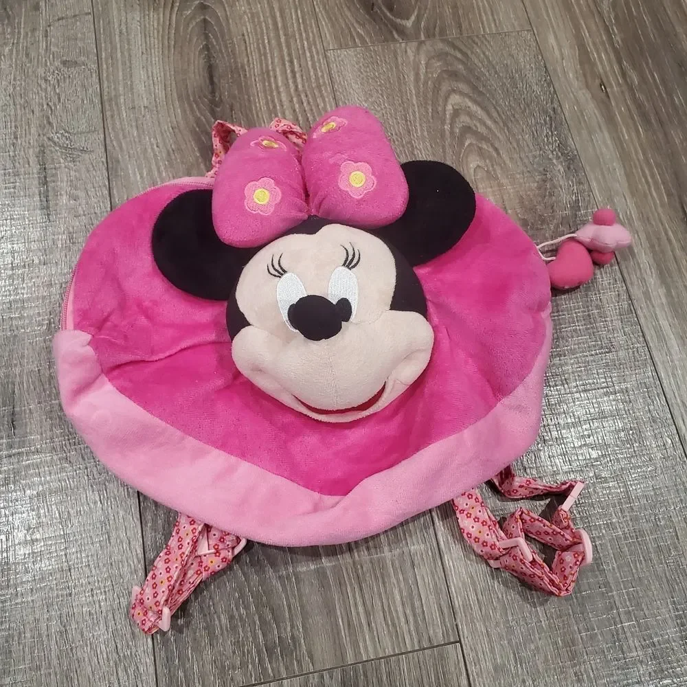 Girls Disney Minnie Backpack Minnie Mouse Pink Bag
